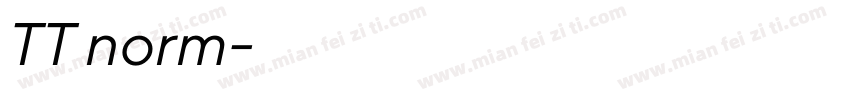 TT norm字体转换